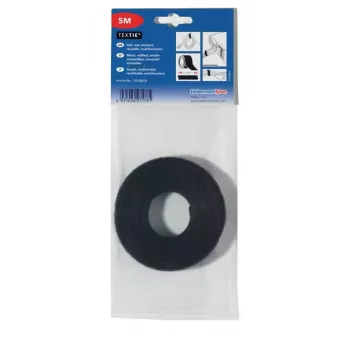 HellermannTyton brida de velcro 1m x 12,5mm negra (130-00008)