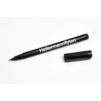 HellermannTyton 500-50820 rotulador permanente negro punta redonda 2 uds.