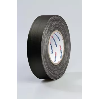 HellermannTyton HelaTape Tex cinta textil 19mm x 10m negra algodón-poliéster 712-00204