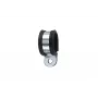 HellermannTyton AFCS63-GS/PVC-BK/ML abrazadera de fijación atornillada para cables, mangueras, tubos, diámetro máx. de haz Ø 63 mm, perfil de protección de cloropreno, negra 166-50608