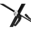 Dimavery SVT-1 soporte de teclado en X con cierre de palanca, altura ajustable, 20 kg de carga máx., negro