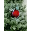 EUROPALMS bola de nieve LED 15cm, roja 83501243