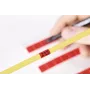 HellermannTyton HELASIGN etiquetas de marcado de cables, rojas con laminado transparente, 14x27 mm, 120 etiquetas (10 hojas de 12) 598-14027