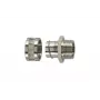 HellermannTyton SC40-FM-M40 racor de conexión de latón niquelado M40 para tubo protector SC de 40mm