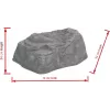 EUROPALMS roca decorativa Diamond, fibra de vidrio, aspecto piedra natural, 50x40x30cm 83313233
