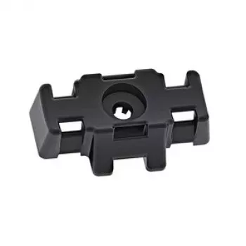 HellermannTyton S3SB15CBM8-PA6GF30-BK base de montaje atornillada para bridas, negra, M8, PA6GF30, 1 ud. 151-01010