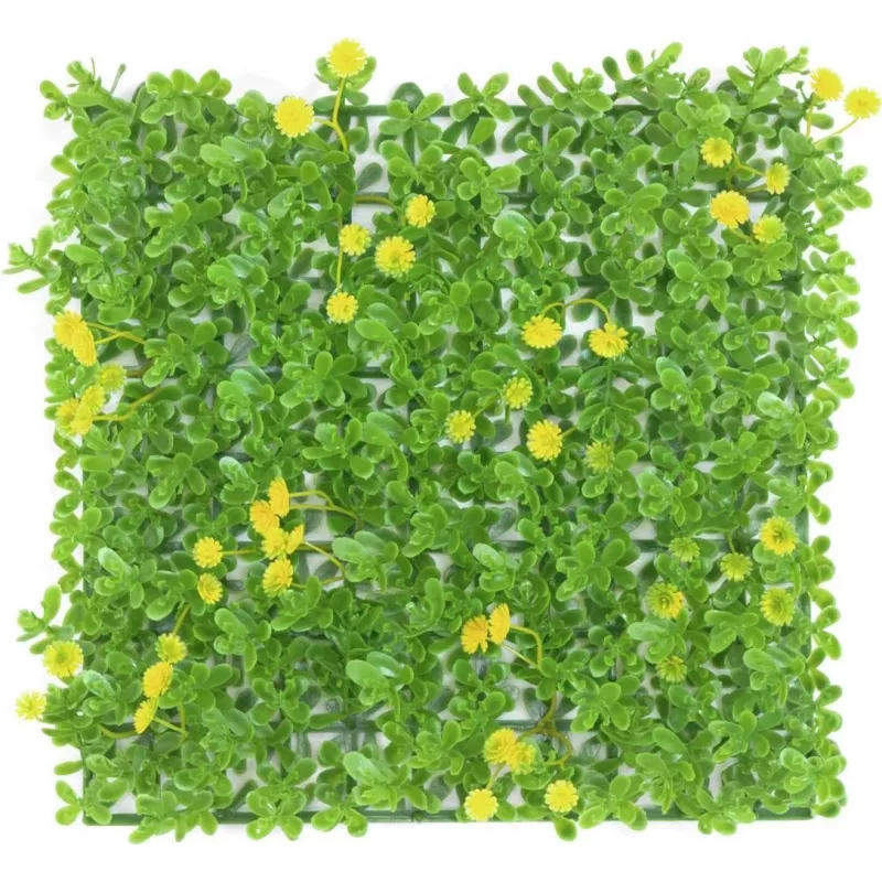 EUROPALMS seto de boj artificial, verde-amarillo, 25x25 cm (82600087)