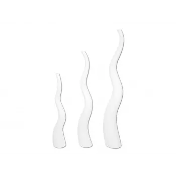 EUROPALMS jarrón de diseño WAVE-150, blanco 83011904