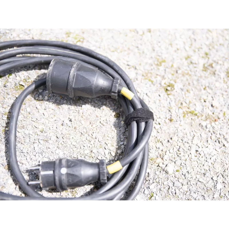 ACCESSORY Bridas de cable de velcro 20x200 mm negras pack de 10 30006020