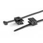 HellermannTyton T50ROSEC5A-PA66W-BK Bridas con clip, 200 mm x 4,6 mm, negras, 100 unidades 156-03219