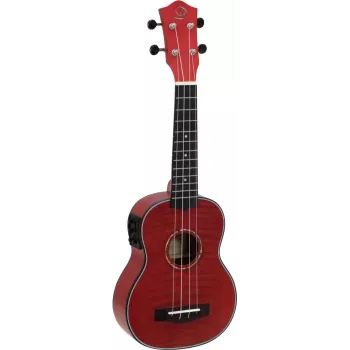 DIMAVERY UK-100 Ukelele soprano, Flamed Red 26255807