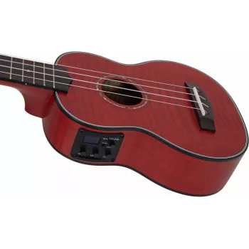 DIMAVERY UK-100 Ukelele soprano, Flamed Red 26255807