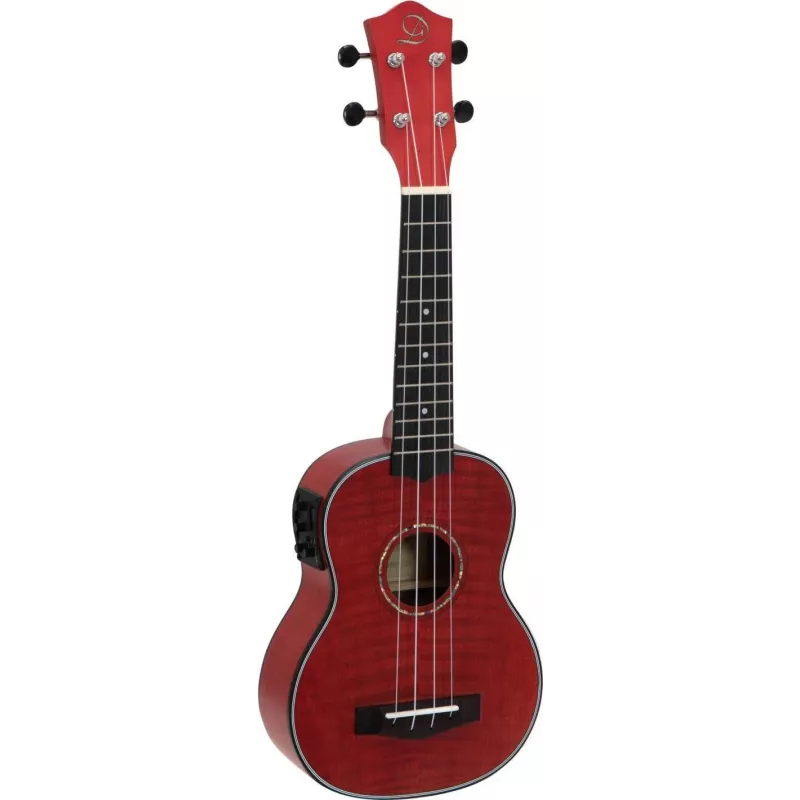 DIMAVERY UK-100 Ukelele soprano, Flamed Red 26255807