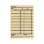 BÜRK MOBATILE Tarjeta de fichaje para reloj de control horario ZS 5200, 100 tarjetas, impresión verde sobre cartón blanco, 189 x 86 mm B01830040500