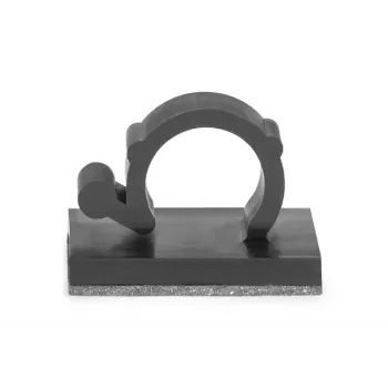 HellermannTyton MAGRA9 Pinza magnética para cables, PA66/NdFeB, negra, haz máx. de 25 mm, 25 unidades 151-04467