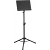 Dimavery OP-1 atril de orquesta, negro, altura ajustable 60-125 cm, acero