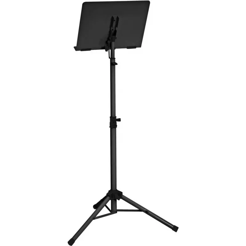 Dimavery OP-1 atril de orquesta, negro, altura ajustable 60-125 cm, acero