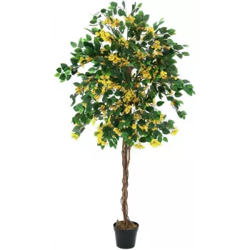 EUROPALMS Bougainvillea planta artificial, amarilla, 180 cm 82507081