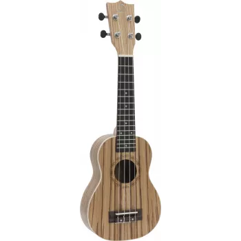 DIMAVERY UK-400 ukelele soprano de madera de zebra 26255831