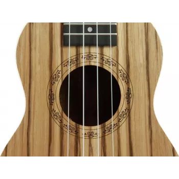 DIMAVERY UK-400 ukelele soprano de madera de zebra 26255831