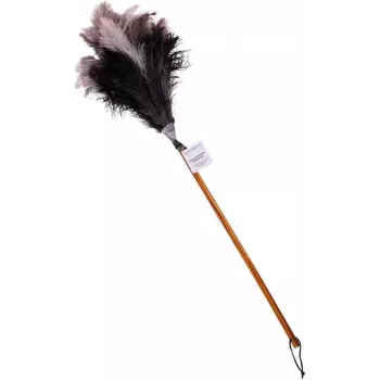 Bürstenhaus Redecker plumero de plumas de avestruz con cabeza mediana, mango de madera de haya, 50 cm 468807
