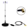 Midland Albrecht MAG31 Antena magnética DAB+ con amplificador, Banda III, cable de 3 m, conector SMB 62336