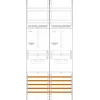 F-Tronic Z21B Campo de contadores de 2 campos, altura 1050mm, 2-3 HZ, compatible con eHZ, barra colectora de 5 polos, 63A 7141303