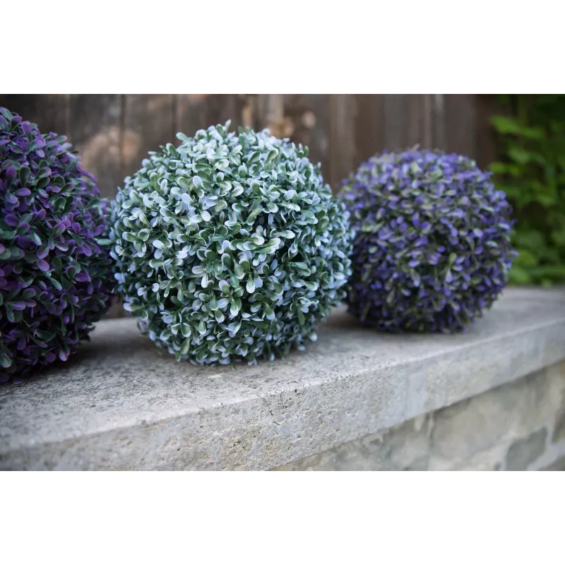 EUROPALMS Bola de hierba artificial, azul, 22cm 82606975