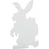 EUROPALMS Silueta conejo de Pascua, blanco, 60cm (83505011)