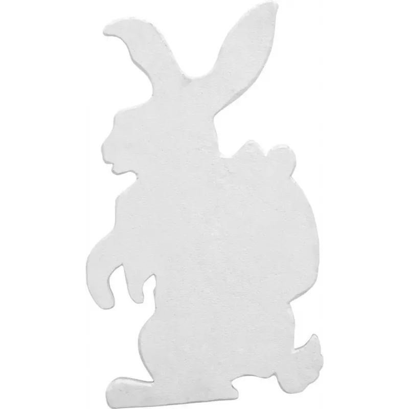 EUROPALMS Silueta conejo de Pascua, blanco, 60cm (83505011)