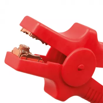 AEG SP 16 cables de arranque 20,8 mm² aluminio recubierto de cobre 3 m con pinzas de plástico y protección de circuito 97215