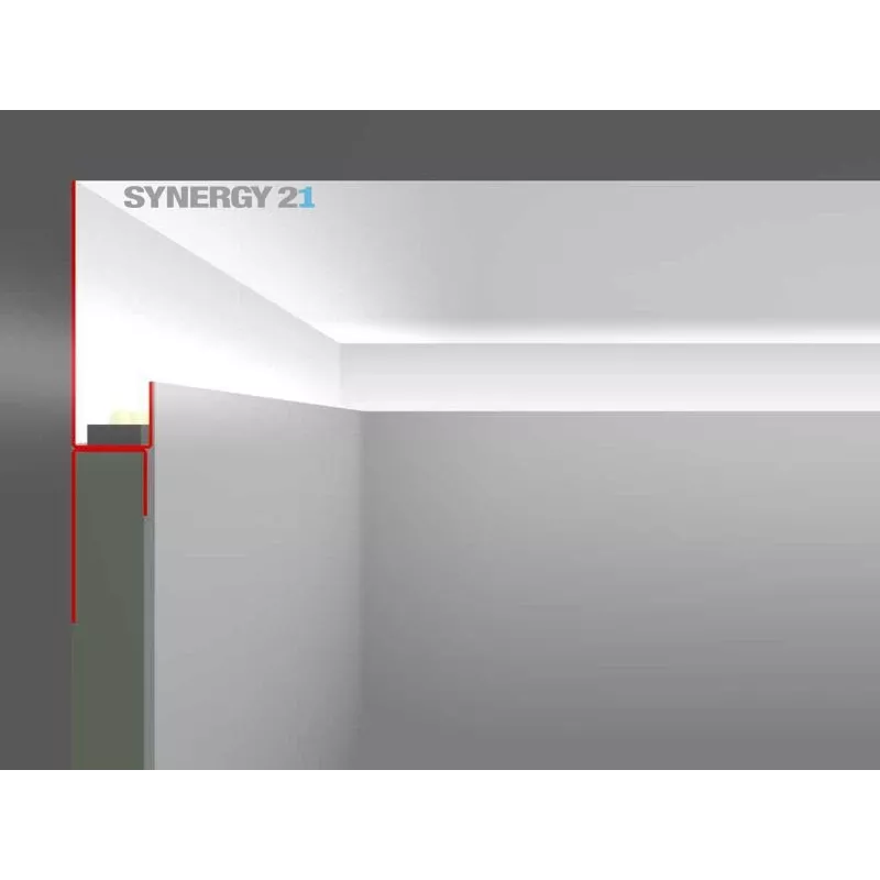 SYNERGY21 perfil LED 200cm chapa de zinc tipo B40 S21-LED-PR00140