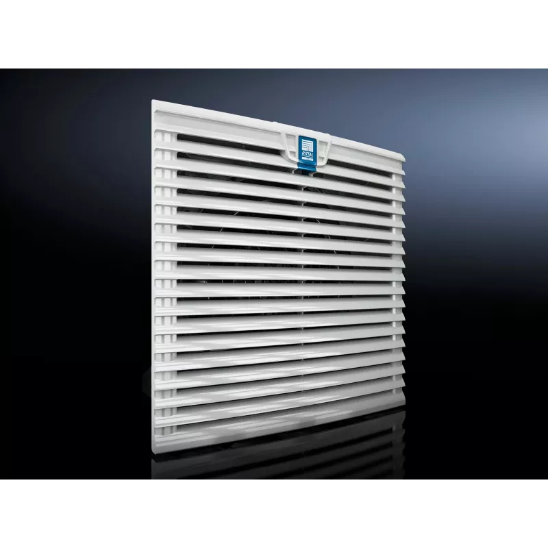 Rittal filtro de salida para ventiladores con filtro SK 3237.1xx, G3, IP54, 204 x 204 mm, gris claro 3237208