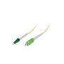SYNERGY21 cable de parcheo de fibra óptica LC/APC a SC monomodo OS2 10m, 9/125µm, G.657.A2, amarillo S215747