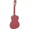 Dimavery AC-303 guitarra clásica talla 1/2 roja con funda, afinador, púas y correa para principiantes
