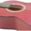 Dimavery AC-303 guitarra clásica talla 1/2 roja con funda, afinador, púas y correa para principiantes