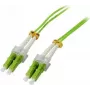Cable de conexión de fibra óptica SYNERGY21 S215504 OM5 dúplex LC-LC 25m verde