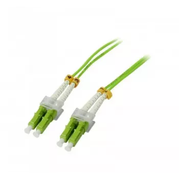 Cable de conexión de fibra óptica SYNERGY21 S215504 OM5 dúplex LC-LC 25m verde