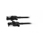 Cable de conexión slim SYNERGY21 S218115 CAT6A S/FTP, RJ45, 2m, negro, 500MHz, LSZH, conector giratorio