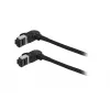 Cable de conexión slim SYNERGY21 S218115 CAT6A S/FTP, RJ45, 2m, negro, 500MHz, LSZH, conector giratorio