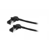 Cable de conexión slim SYNERGY21 S218115 CAT6A S/FTP, RJ45, 2m, negro, 500MHz, LSZH, conector giratorio