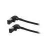 Cable de conexión slim SYNERGY21 S218115 CAT6A S/FTP, RJ45, 2m, negro, 500MHz, LSZH, conector giratorio