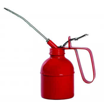 Aceitera metálica IWH 300 ml con bomba de acero galvanizado y boquilla metálica 032016