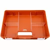 PETEX 43924035 Botiquín de primeros auxilios DIN 13169, naranja, 350 x 140 x 240 mm