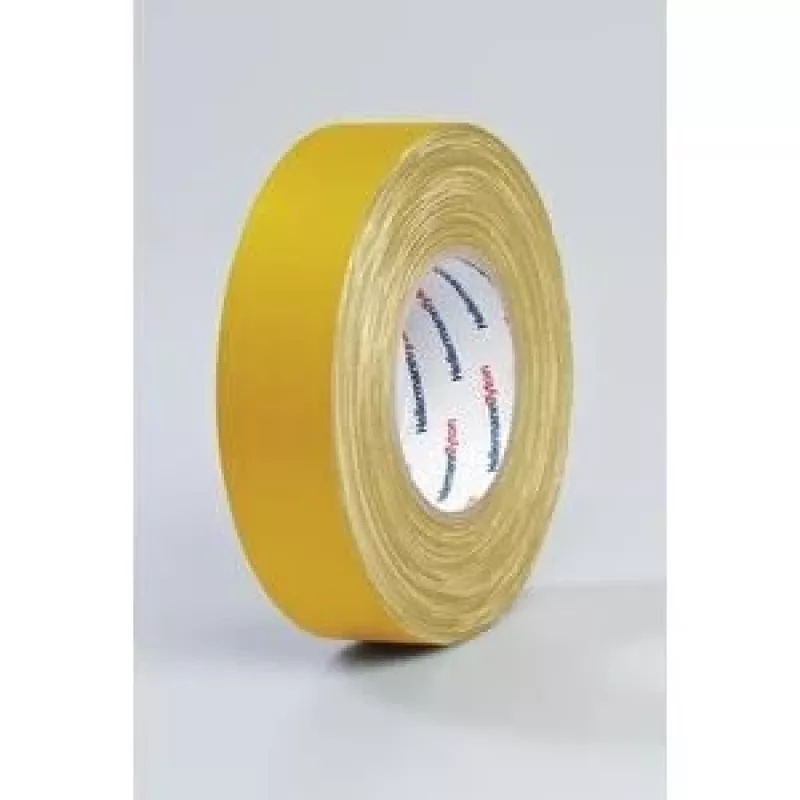 HellermannTyton HTAPE-TEX-19x10 Cinta multiusos de tela, amarilla, 19 mm x 10 m 712-00202