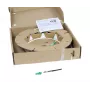 SYNERGY21 S218209 Cable de conexión de fibra óptica LC/APC a LC/APC OS2 monomodo 9/125µm G.657.A2 de 25m, 2,2mm, con guía de inserción