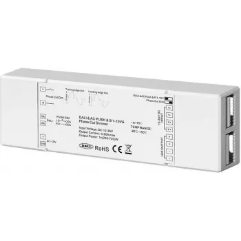 SYNERGY21 S21-LED-SR000127 Controlador LED RF para tiras LED de un solo color, blanco