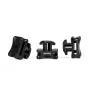 HellermannTyton ACFM7W10PT5.3 soporte de bridas para carril DIN, PA66 resistente a impactos, negro, 25 uds. 151-03246