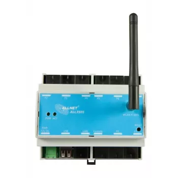 ALLNET ALL3505v2 controlador IP de automatización de edificios con 8 puertos de sensor, montaje en carril DIN