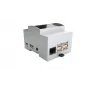 ALLNET carcasa de montaje en carril DIN para Raspberry Pi 4 Model B con ventana transparente, gris 25.0410000.RP4